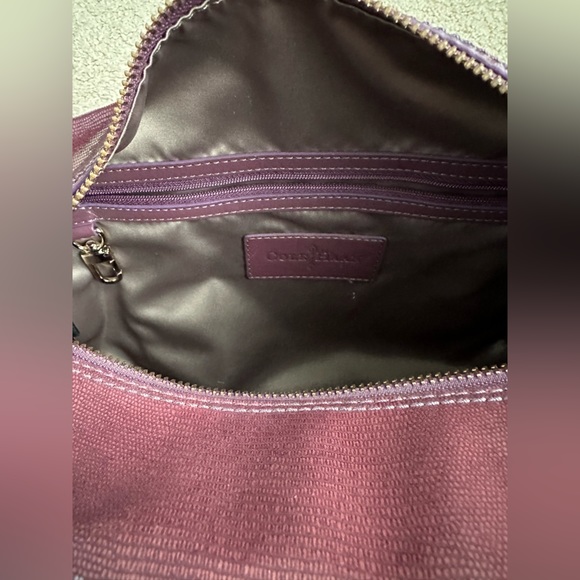 Purple with animal print accent Cole Haan bag. - Picture 8 of 15